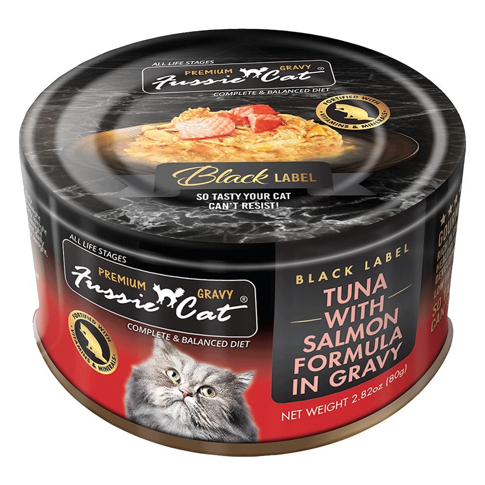 Fussie Cat Black Label in Gravy - Wet Cat Food 2.8oz