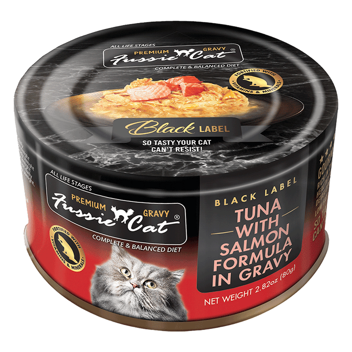 Fussie Cat Black Label in Gravy - Wet Cat Food 2.8oz
