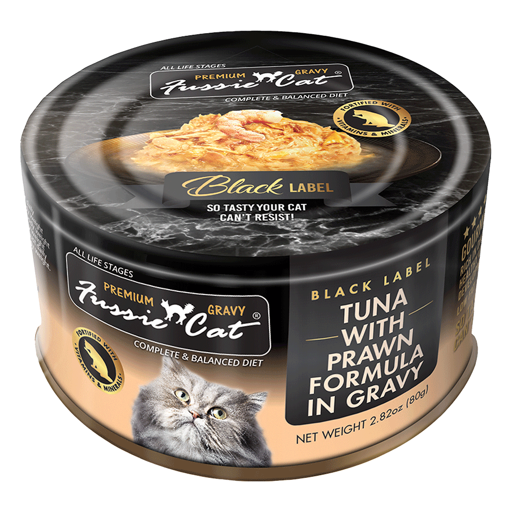 Fussie Cat Black Label in Gravy - Wet Cat Food 2.8oz