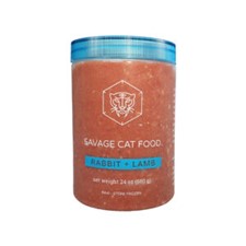 Savage Cat - Frozen Raw Rabbit &amp; Lamb Food for Cats
