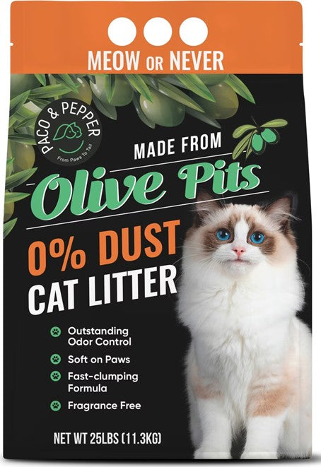 Paco &amp; Pepper - Olive Pit Litter 25lb