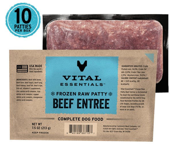 Vital Essentials - Frozen Raw Patties for Dogs
