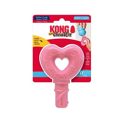 Kong - Chew Stix Twist Heart Puppy Toy