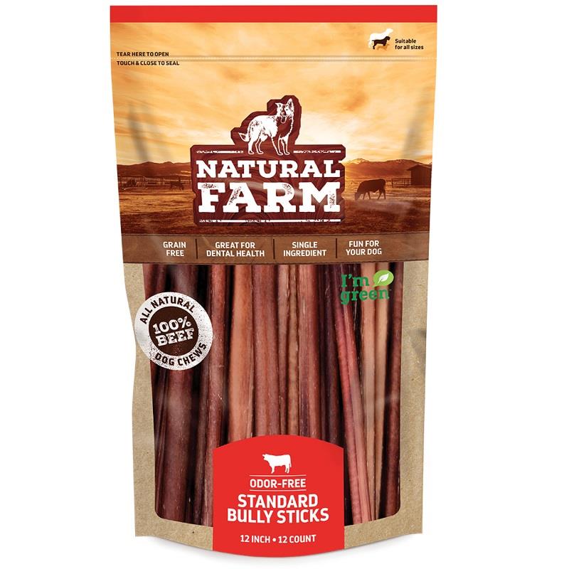 Natural Farm Odor Free 6" Extra Thin Bully Stick 10pk