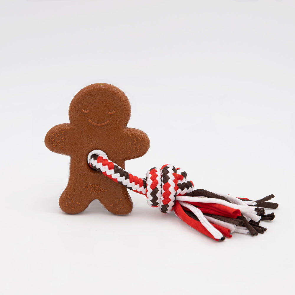 
                
                    Load image into Gallery viewer, Holiday ZippyTuff Teether - Gingerbread Man
                
            