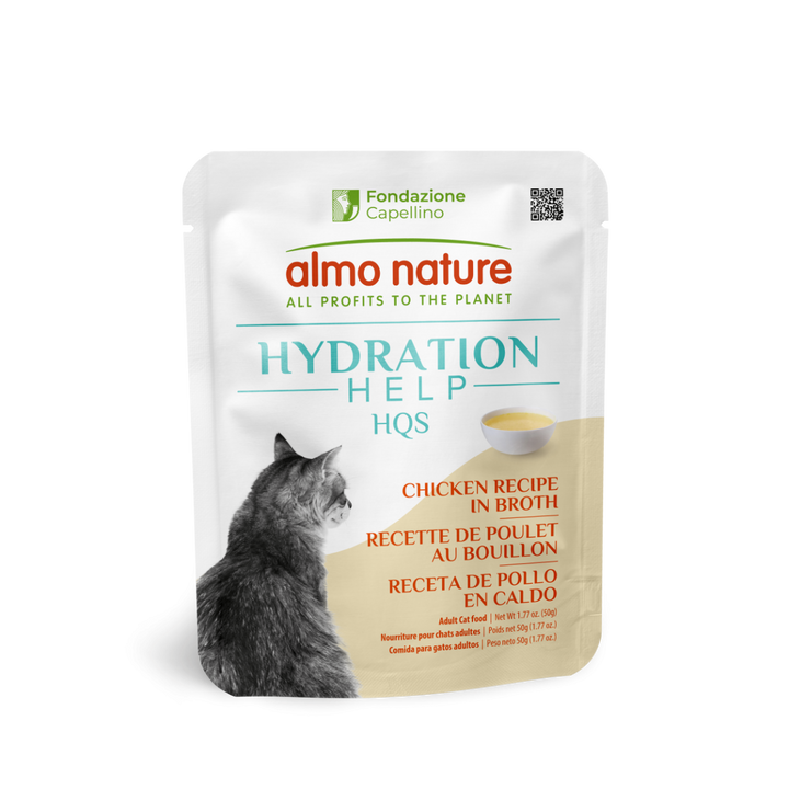Almo Nature Hydration Help Pouches cat food topper