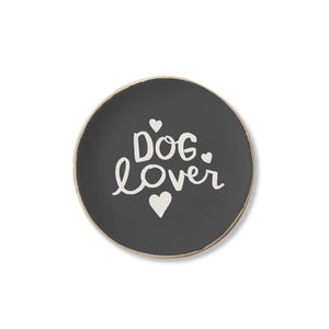 Dog Lover Small Round Tray