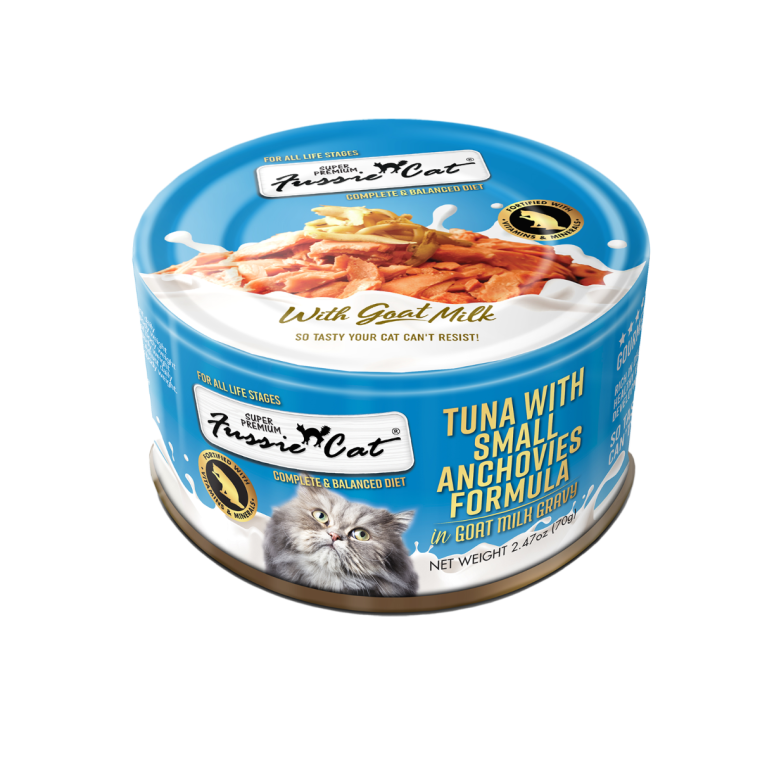 Fussie Cat in Goat Milk Gravy Can - Wet Cat Food with Digestive Support
