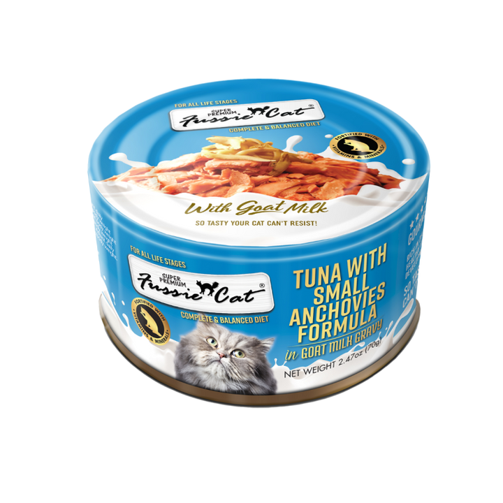 Fussie Cat in Goat Milk Gravy Can - Wet Cat Food with Digestive Support
