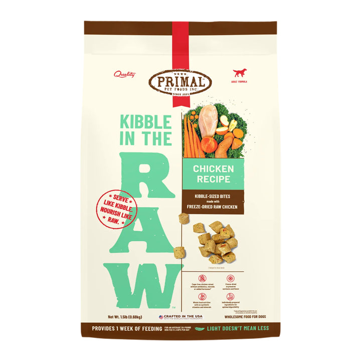Primal - Kibble in the Raw Dog Food 1.5lb