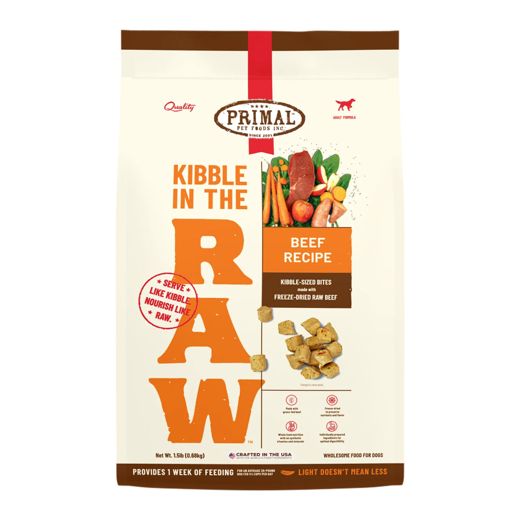 Primal - Kibble in the Raw Dog Food 1.5lb
