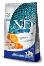 Farmina - N&D Ocean Cod, Pumpkin & Orange Adult Med/Maxi Dog Food