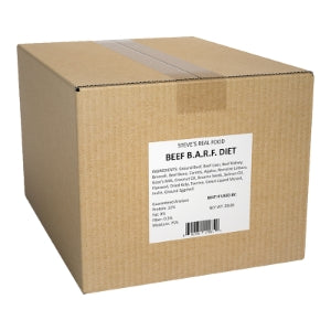 Steve's Real Food - BARF Frozen Beef Patties 20lbs
