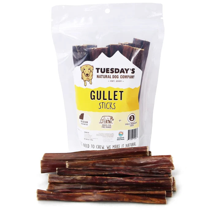 Tuesday’s Natural Dog Company 6" Beef Gullet Sticks – 6 oz