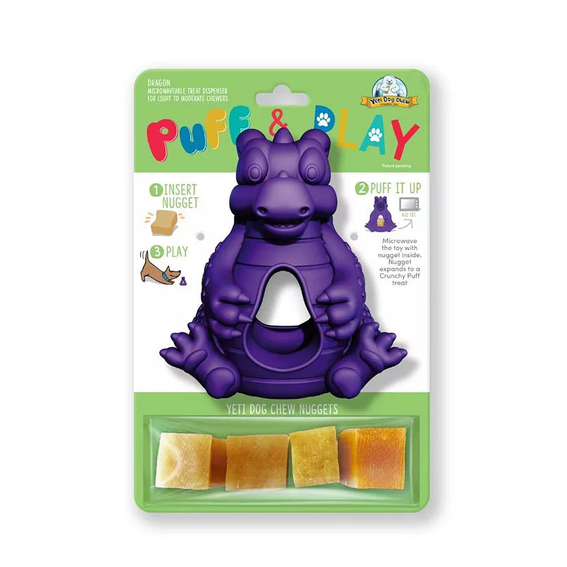 Yeti puff &amp; play hangry dragon: purple *Final Sale*