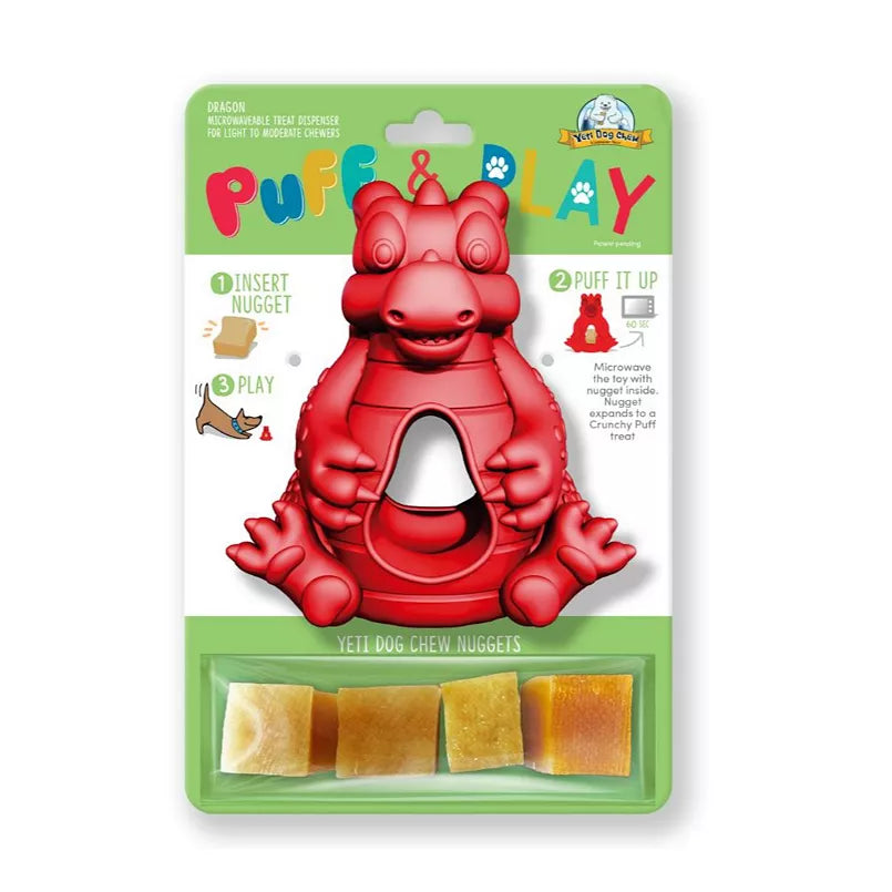 Yeti puff &amp; play hangry dragon: red *Final Sale*