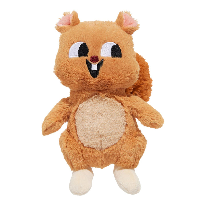 BARK Pearl Squirrel Plush Dog Toy - Whip-N-Flip Tail &amp; Squeaker