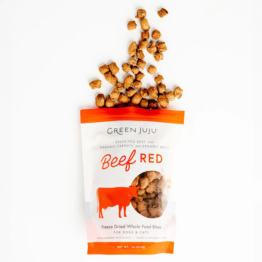 Green Juju Freeze Dried Whole Food Bites - Beef Red 3oz.