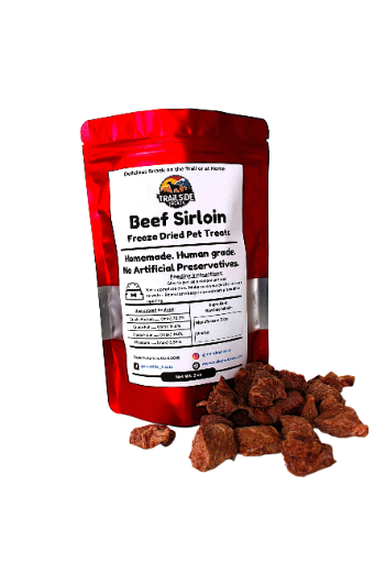 Trailside Treats - Freeze Dried Beef Sirloin Treats for Dogs