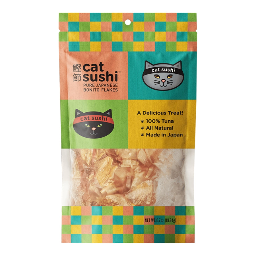 Earthly Cat Sushi Classic Cut Bonito Flakes 0.7oz - Pure Cat Treats