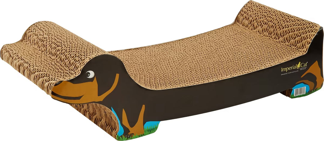 Imperial Cat - Brown Dachshund Cat Scratcher