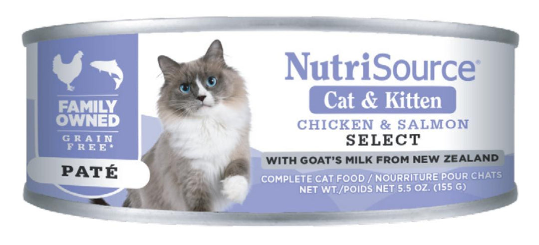 Nutrisource Chicken &amp; Salmon 5.5oz Can Kitten &amp; Cat *Special Order Only*