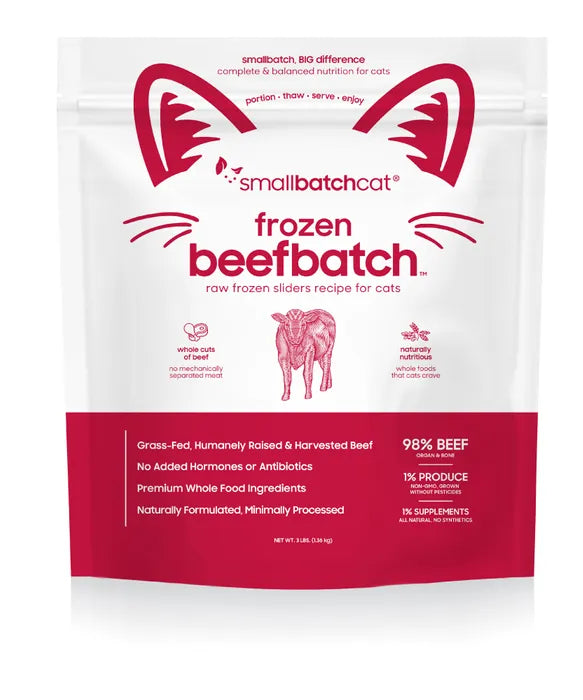 Smallbatch - Frozen Raw Cat Food 3lb Sliders