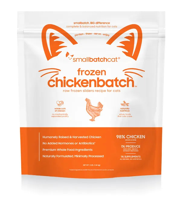 Smallbatch - Frozen Raw Cat Food 3lb Sliders
