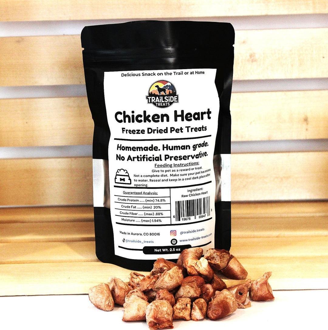 Trailside Treats - Freeze Dried Raw Chicken Heart