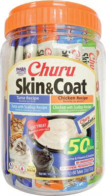 Churu Skin &amp; Coat Cat Treat Tubes Variety 0.5 OZ