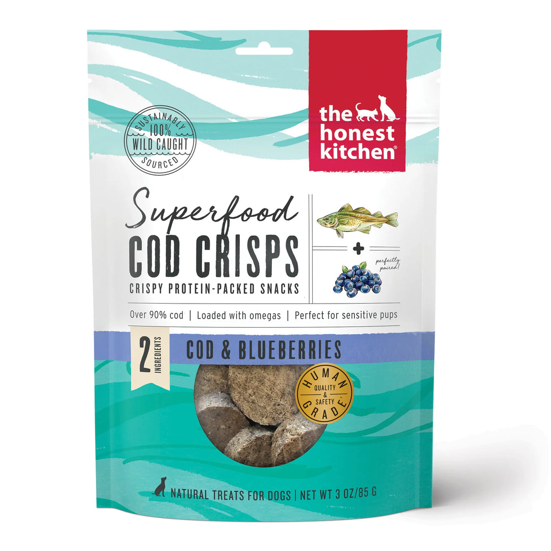 The Honest Kitchen - Cod &amp; Blueberry Superfood Crisps 3oz