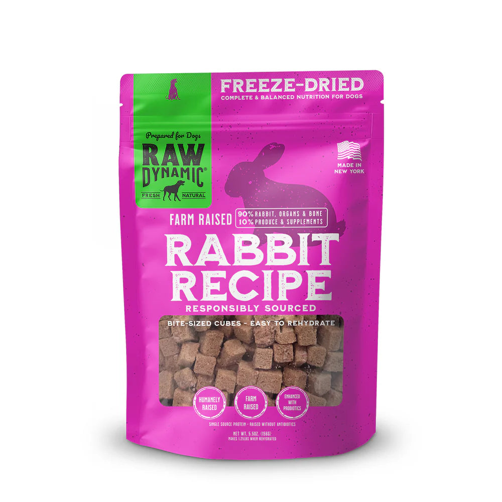 Raw Dynamic- Freeze-Dried Rabbit Dog Food
