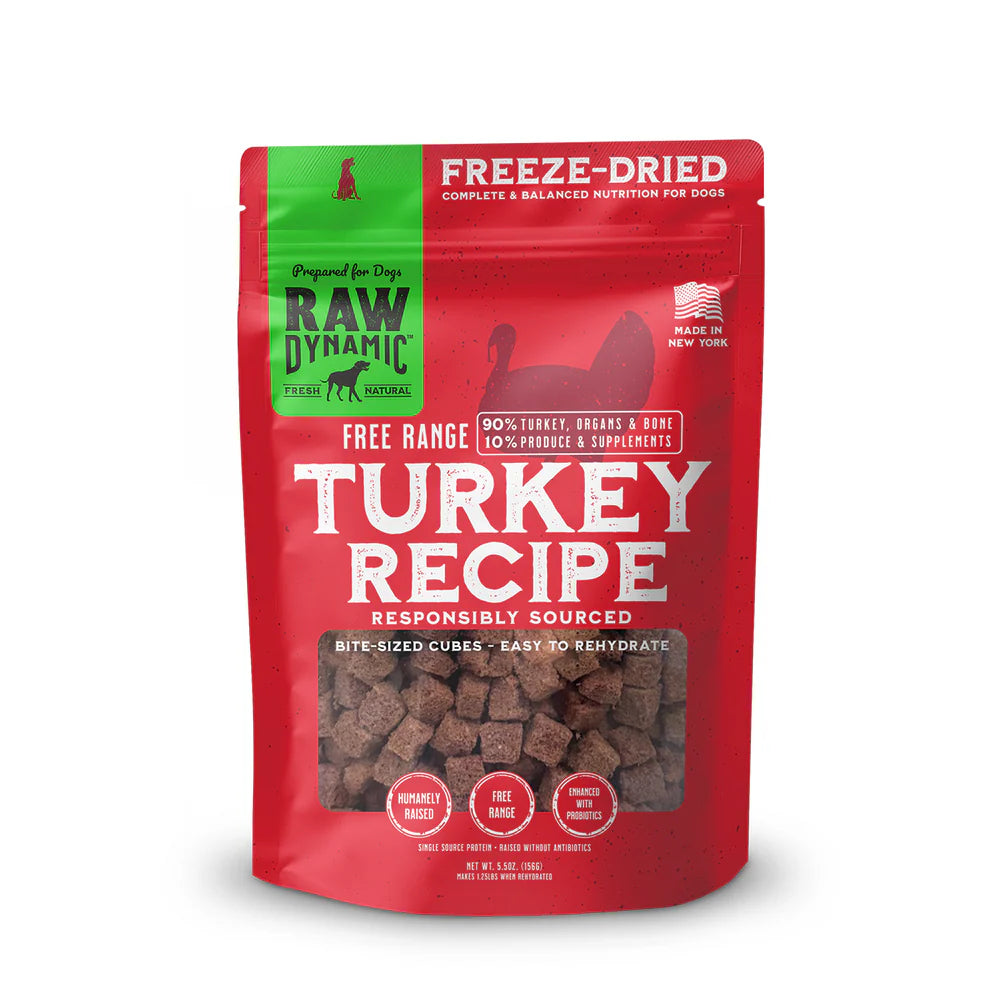 Raw Dynamic - Freeze-Dried Turkey Dog Food