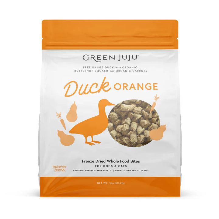 Green Juju Freeze Dried Whole Food Bites - Duck Orange