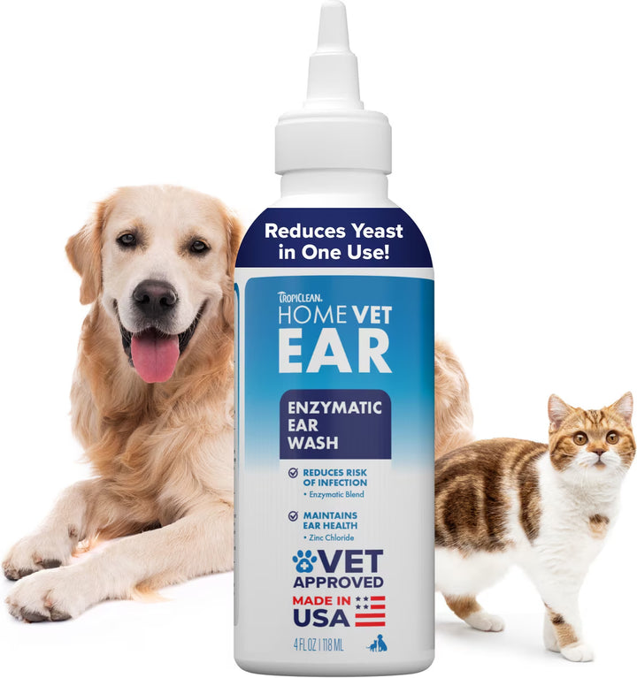 TropiClean HOMEVET Ear Mite Treatment 2 OZ For Dogs &amp; Cats