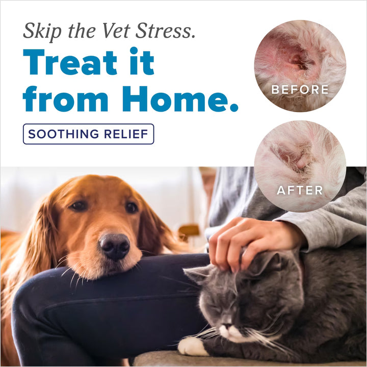 TropiClean HOMEVET Ear Mite Treatment 2 OZ For Dogs &amp; Cats