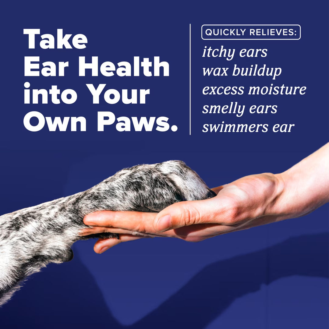 TropiClean HOMEVET Enzymatic Ear Wash 4 OZ for Dogs &amp; Cats