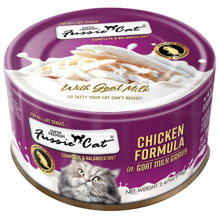 Fussie Cat in Goat Milk Gravy Can - Wet Cat Food with Digestive Support