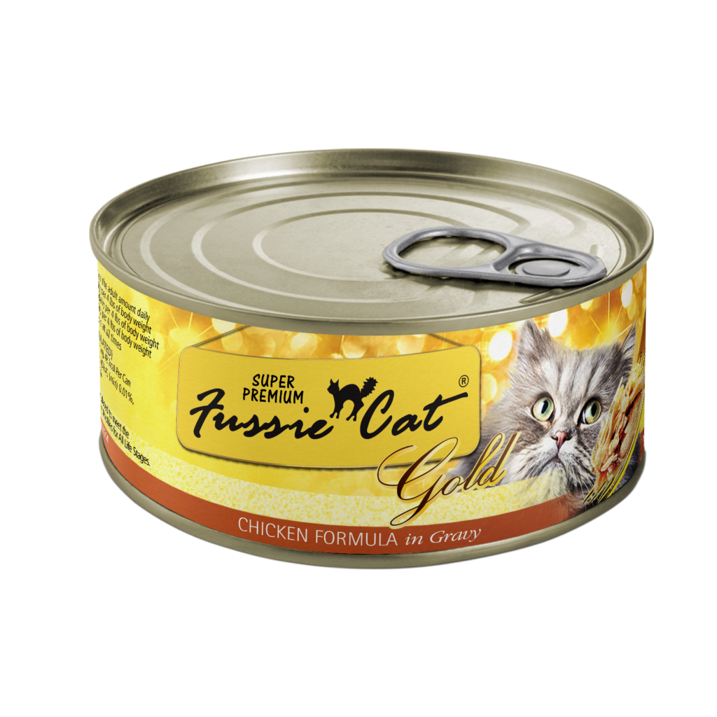 Fussie Cat - Gold Label Chicken in Gravy Wet Food for Cats 2.82oz