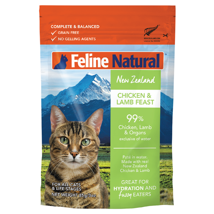 Feline Natural Wet Cat Food Pouch 3oz - New Zealand