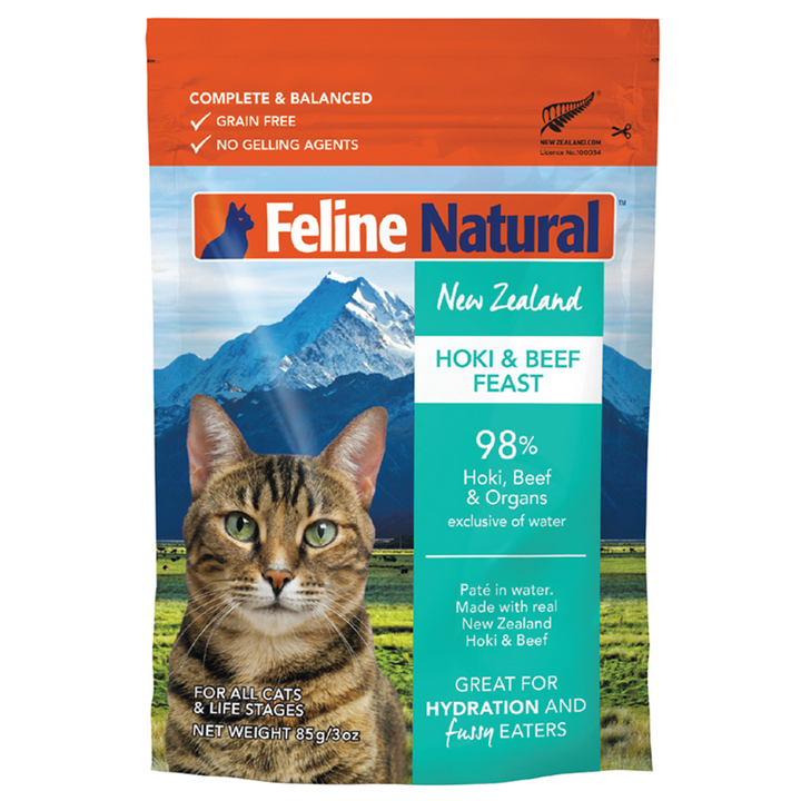Feline Natural Wet Cat Food Pouch 3oz - New Zealand