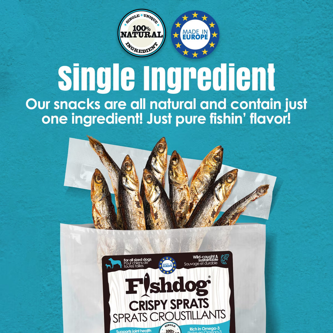 Palz &amp; Co - 2.5oz Fishdog Crispy Sprats Dog Treats