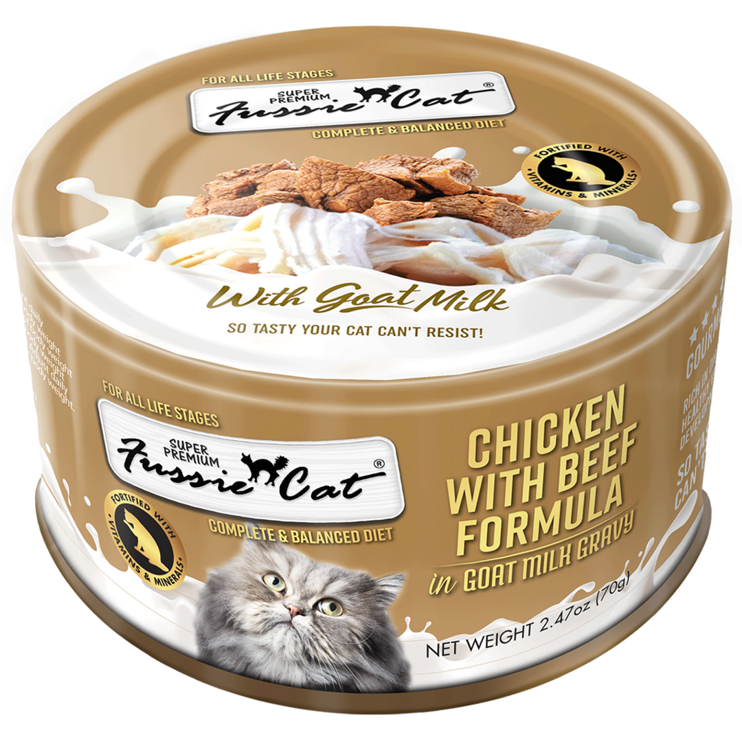 Fussie Cat in Goat Milk Gravy Can - Wet Cat Food with Digestive Support