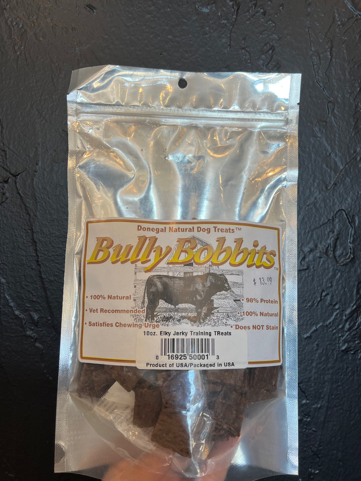 Donegal Natural Dog Treats Bully Bobbits - Elky Jerky Training Treats