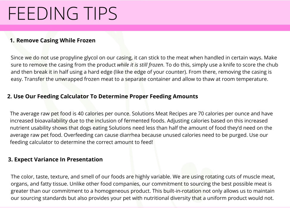 Solutions - Pork Recipe Frozen Raw Fermented Dog Food