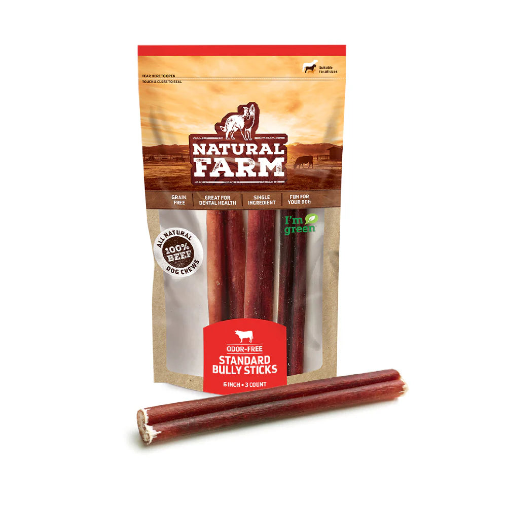 NF Odor Free 6" Bully Sticks 3pk