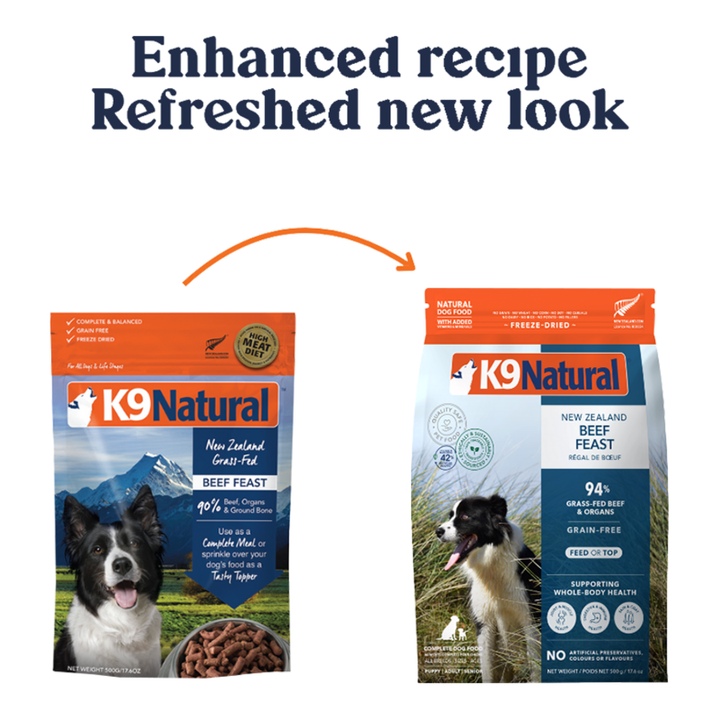 K9 Natural Dog Core Diets Freeze-Dried Grain Free Raw New Zealand