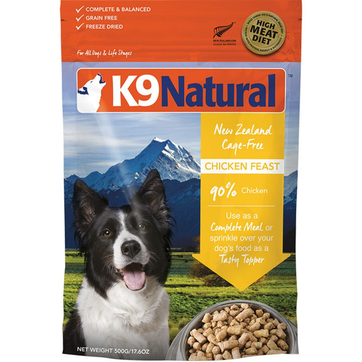 K9 Natural Dog Core Diets Freeze-Dried Grain Free Raw New Zealand
