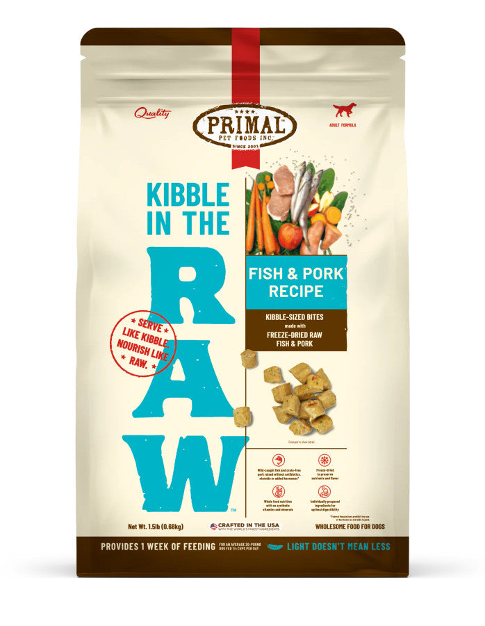 Primal - Kibble in the Raw Dog Food 1.5lb