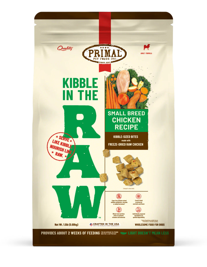 Primal - Kibble in the Raw Dog Food 1.5lb